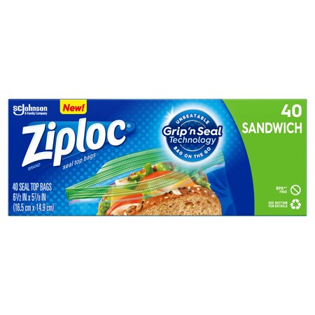 Ziploc Ziploc Sandwich Bag, PK480 71139